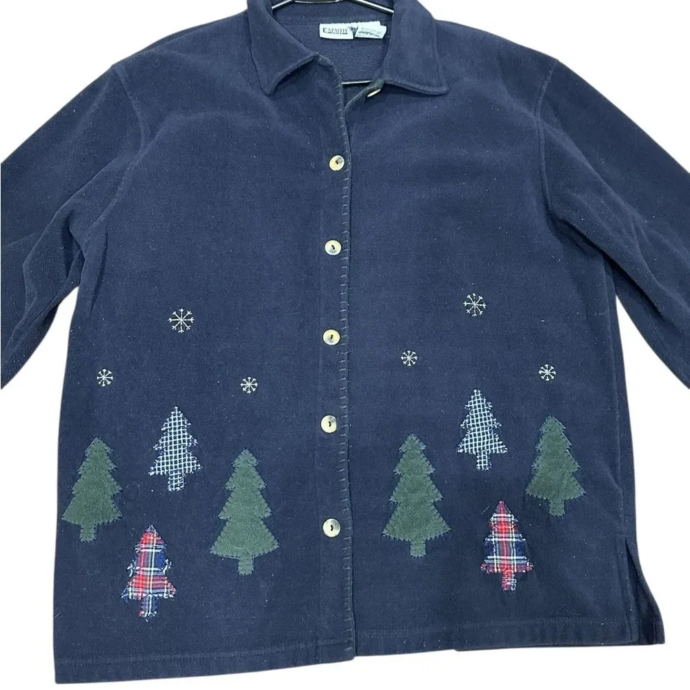 🎄Vintage Capacity Knit Christmas Cardigan Women’s Size Small‎ - EUC ❄️